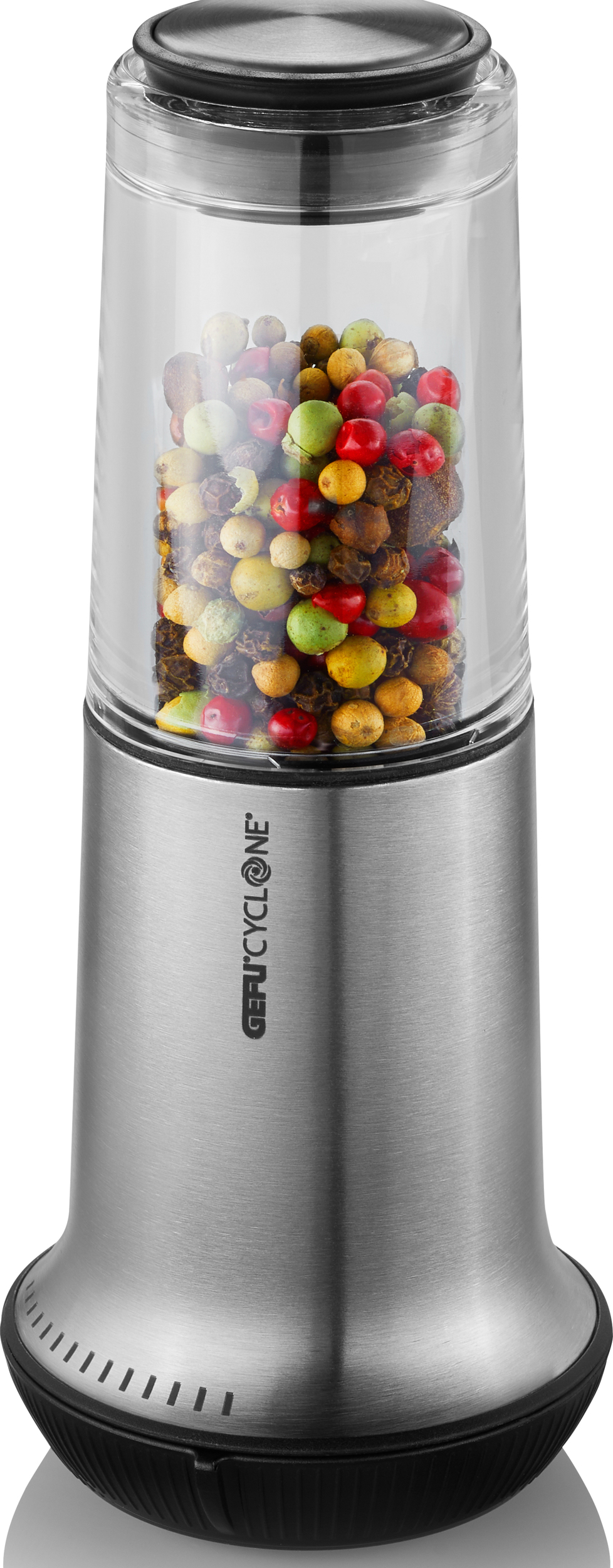 Młynek do soli lub pieprzu X-Plosion duży srebrny