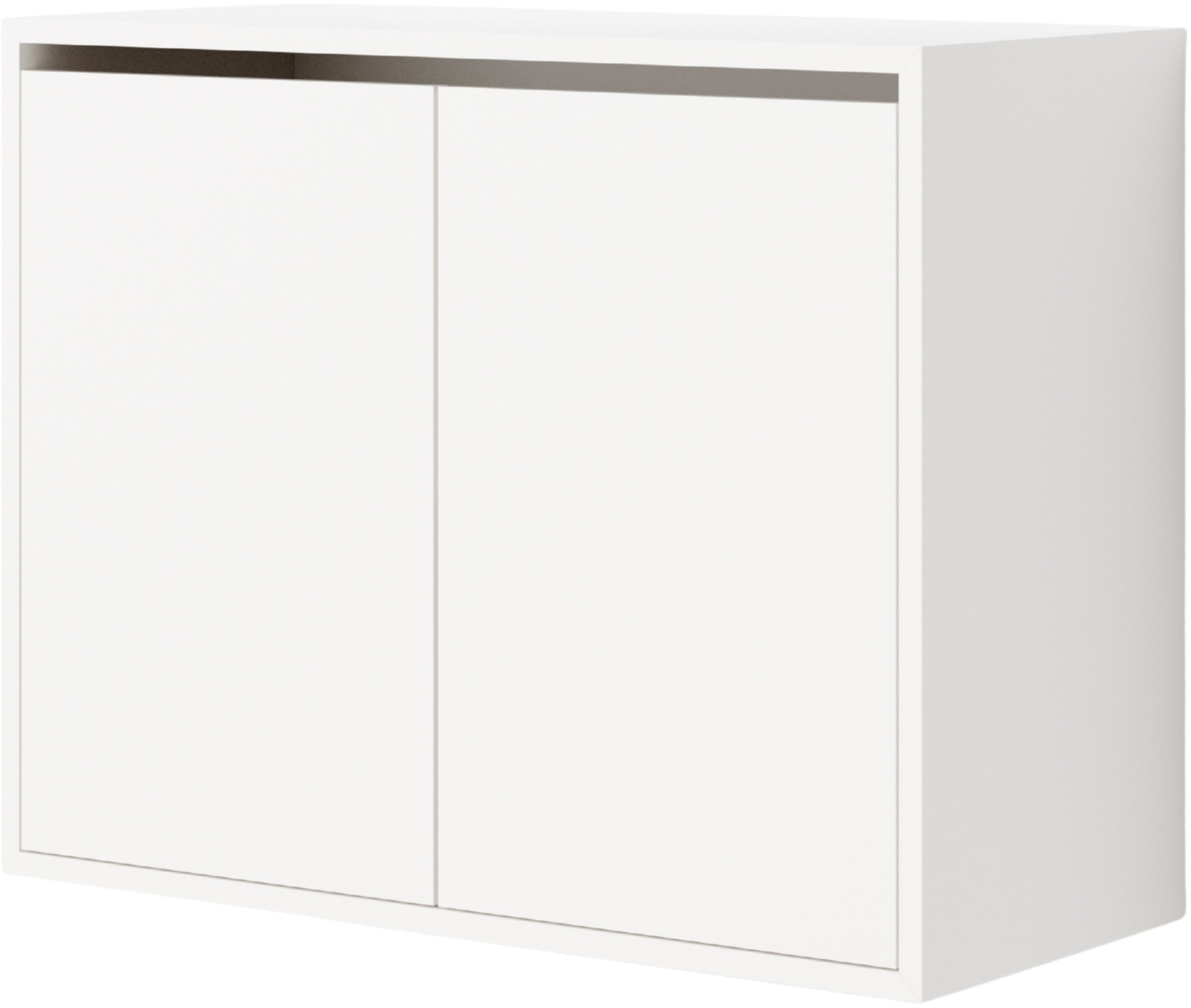 Szafka wisząca z 2 drzwiczkami New Works 62 cm biała