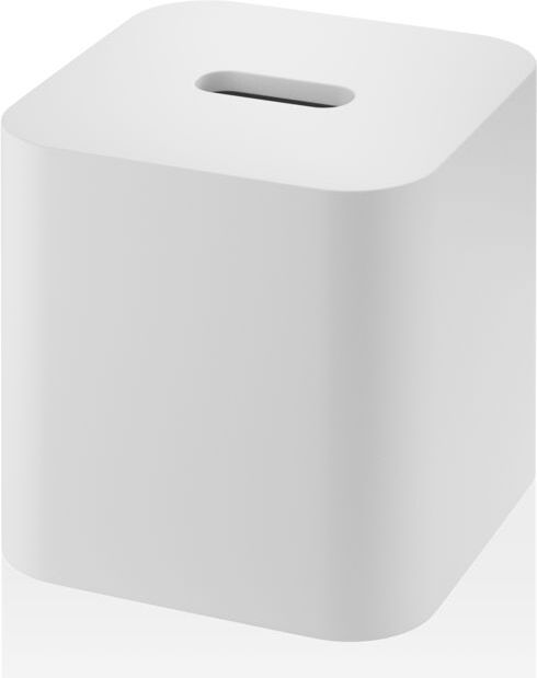 Pojemnik na chusteczki Stone kwadratowy biały mat