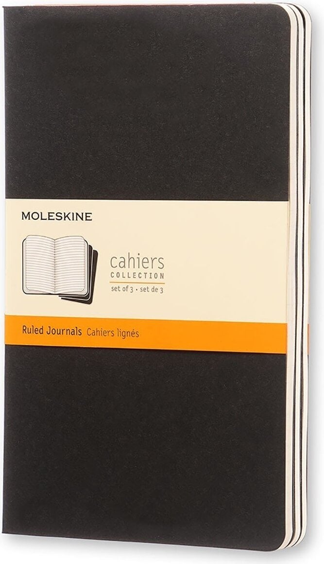 Zeszyty w linię Moleskine Cahier Journals L czarne 3 szt.