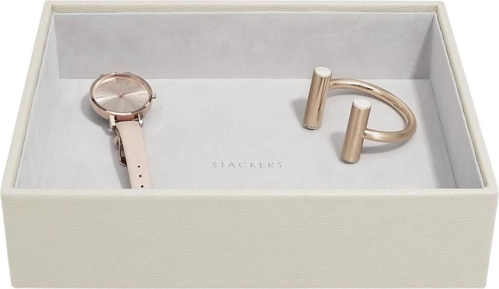 Szkatułka na biżuterię Stackers open classic jasnobeżowa