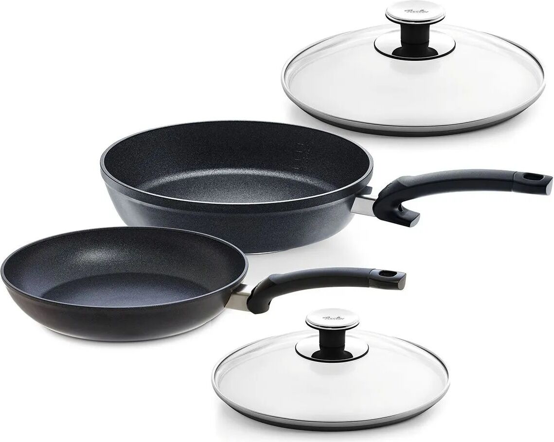 Patelnie Adamant Classic 24 cm & Adamant Comfort 28 cm z pokrywkami 2 szt.