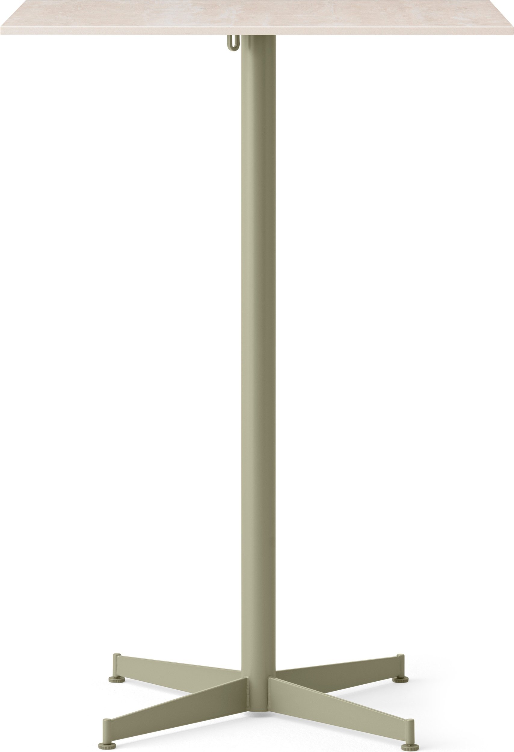 Stół barowy z oliwkową podstawą Nook Star Base Ceramic kwadratowy 103 cm