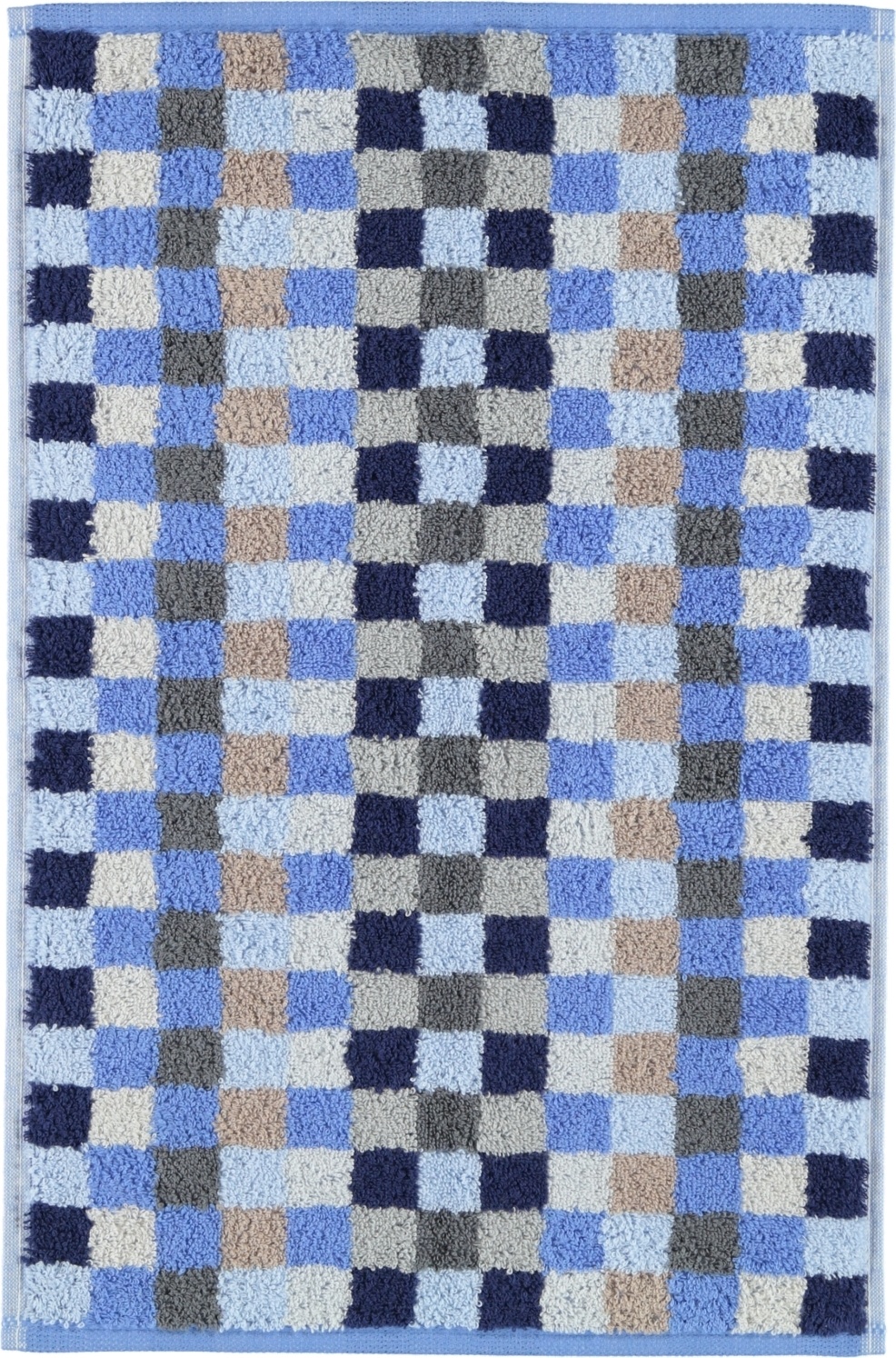 Ręcznik Unique szachownica 30 x 50 cm szafirowy