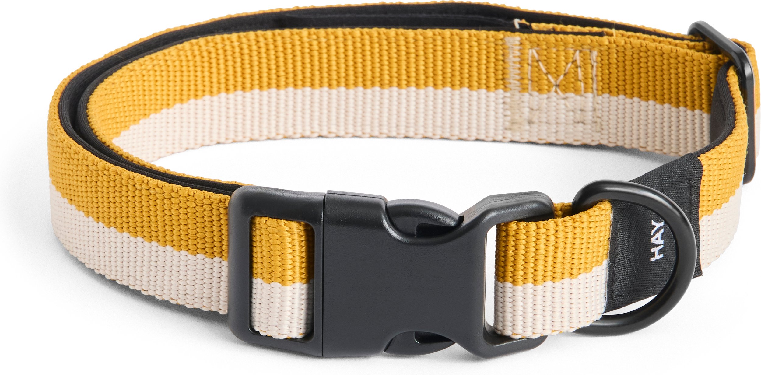 Obroża dla psa Hay M/L żółto-biała