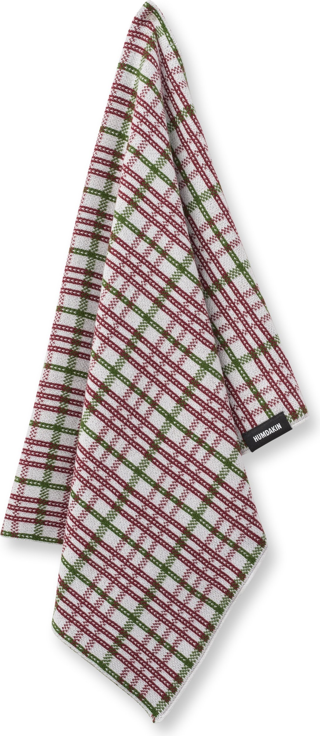 Ścierka kuchenna Humdakin 83 Knitted Christmas w kratę 45 x 70 cm beżowa
