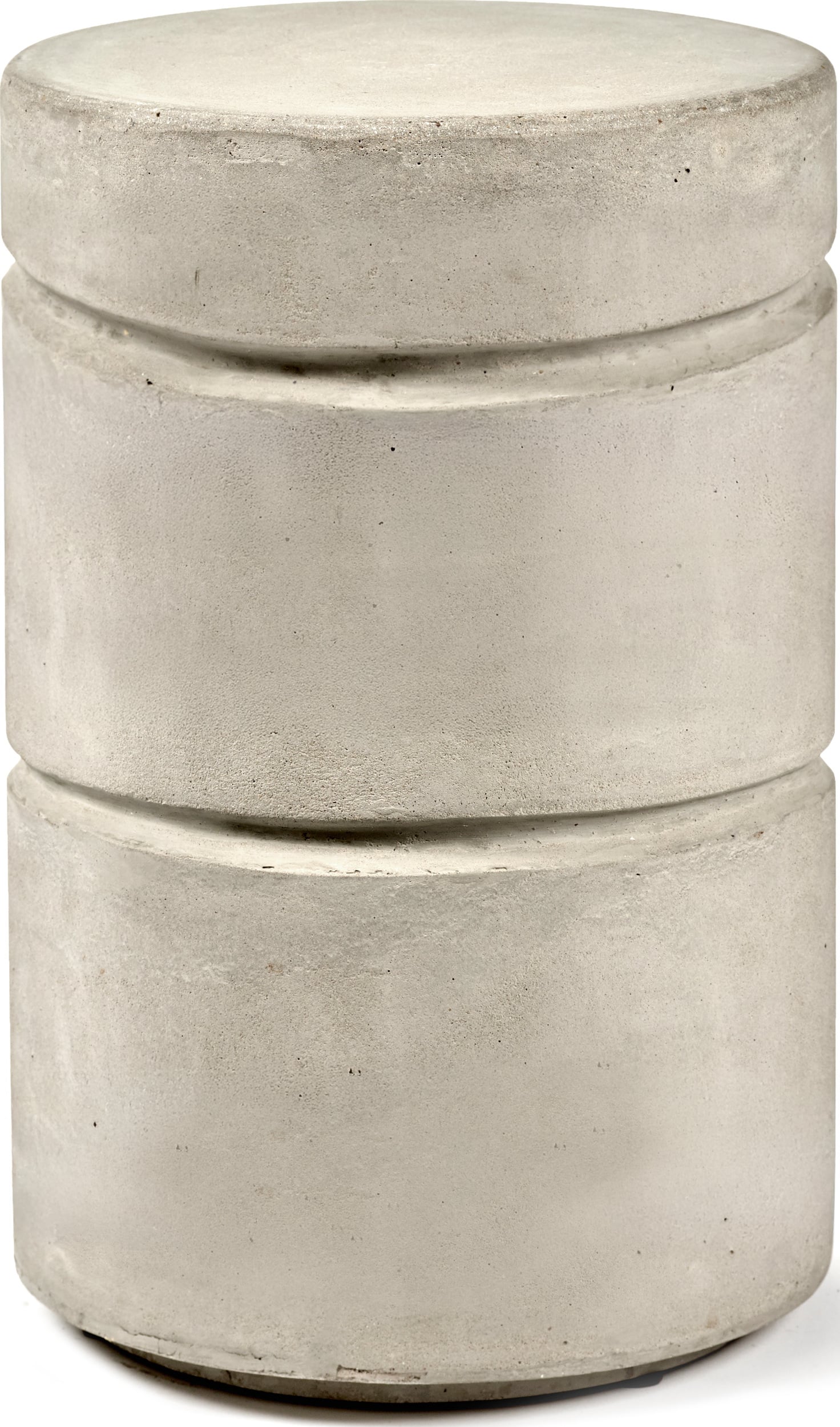 Stołek lub stolik boczny Pawn okrągły betonowy