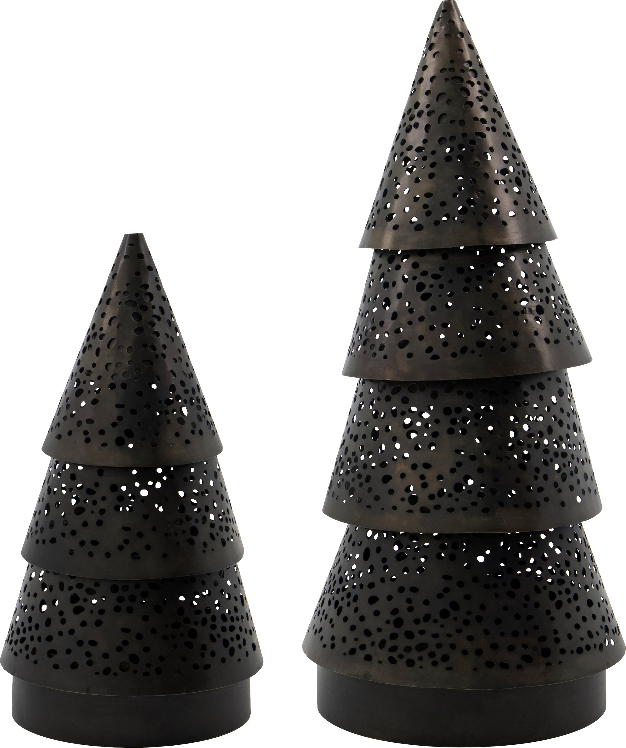 Dekoracja świąteczna HDSilva choinki antyczny brąz 2 szt.