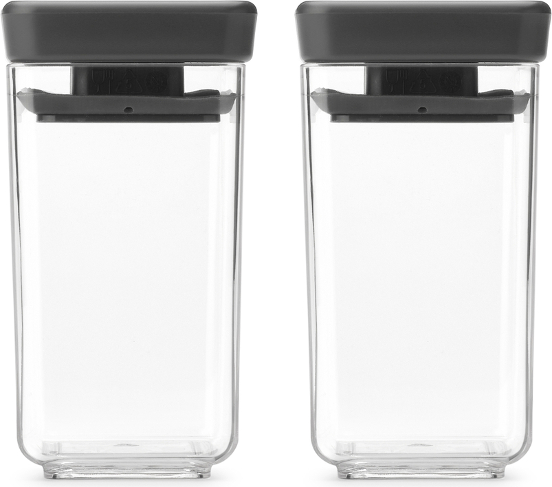 Pojemniki kuchenne Tasty+ 150 ml ciemnoszare 2 szt.