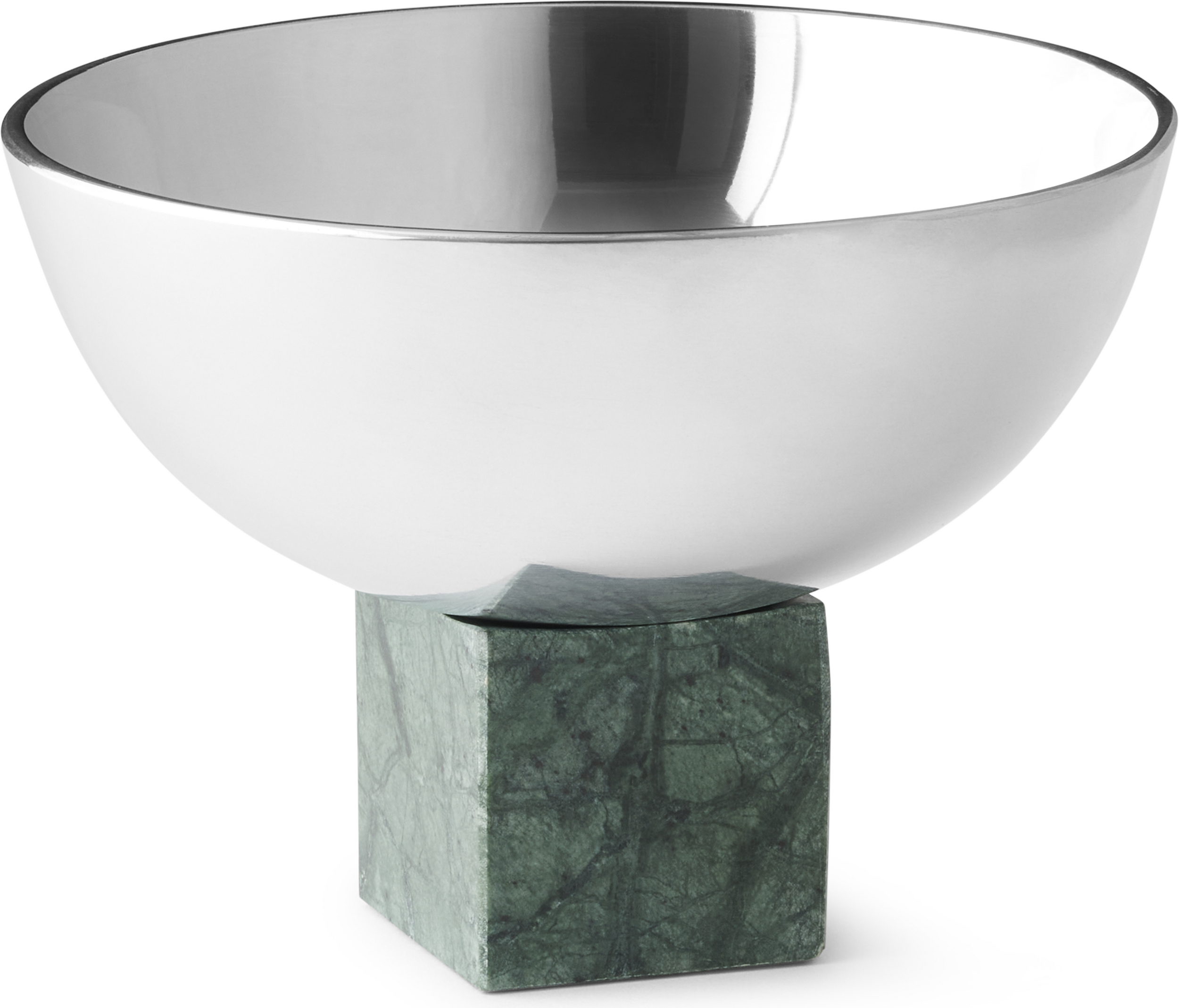 Misa dekoracyjna Sapoto 14 cm srebrno-zielona