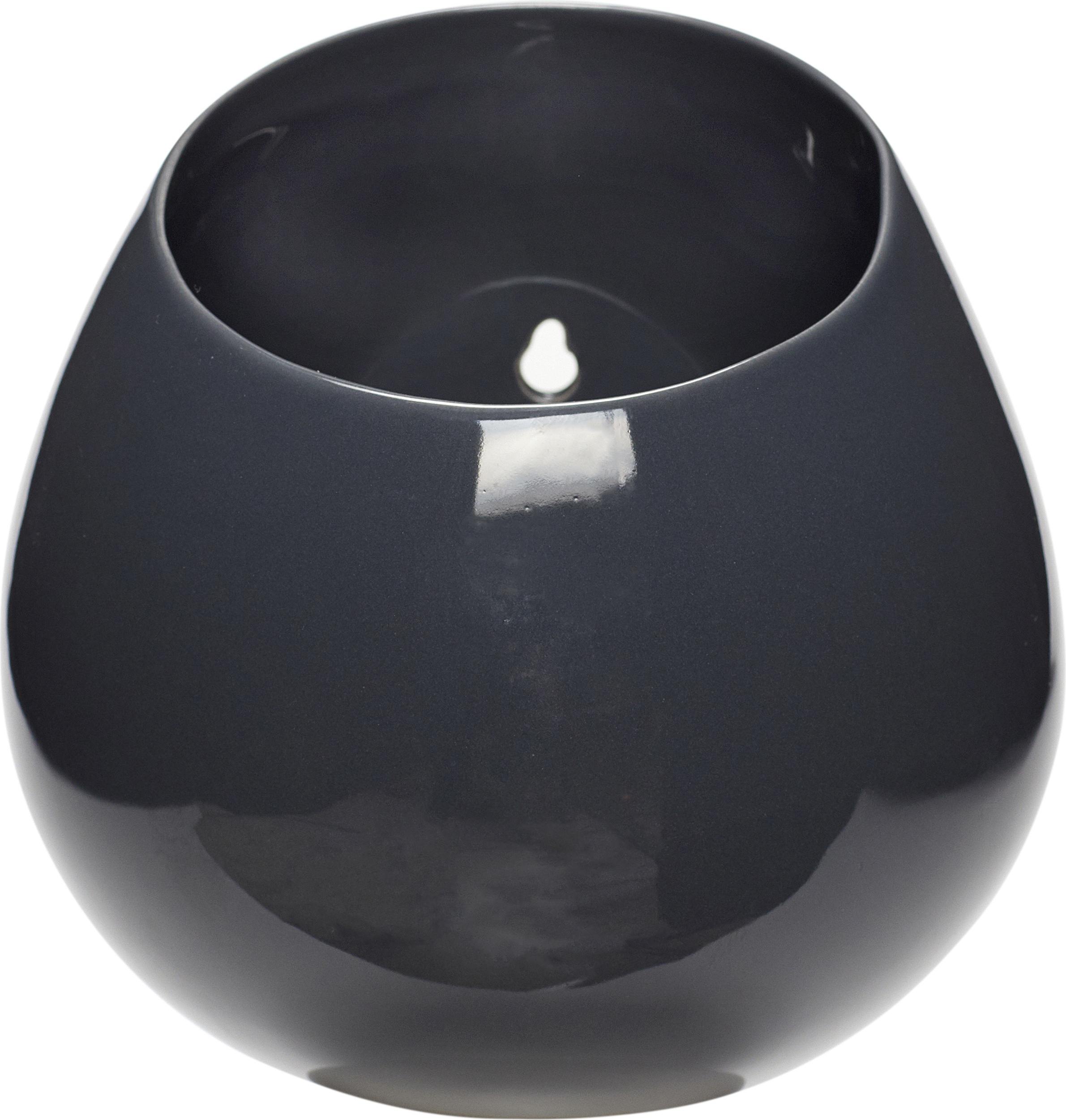 Doniczka Hübsch ciemnoszara do powieszenia na ścianie