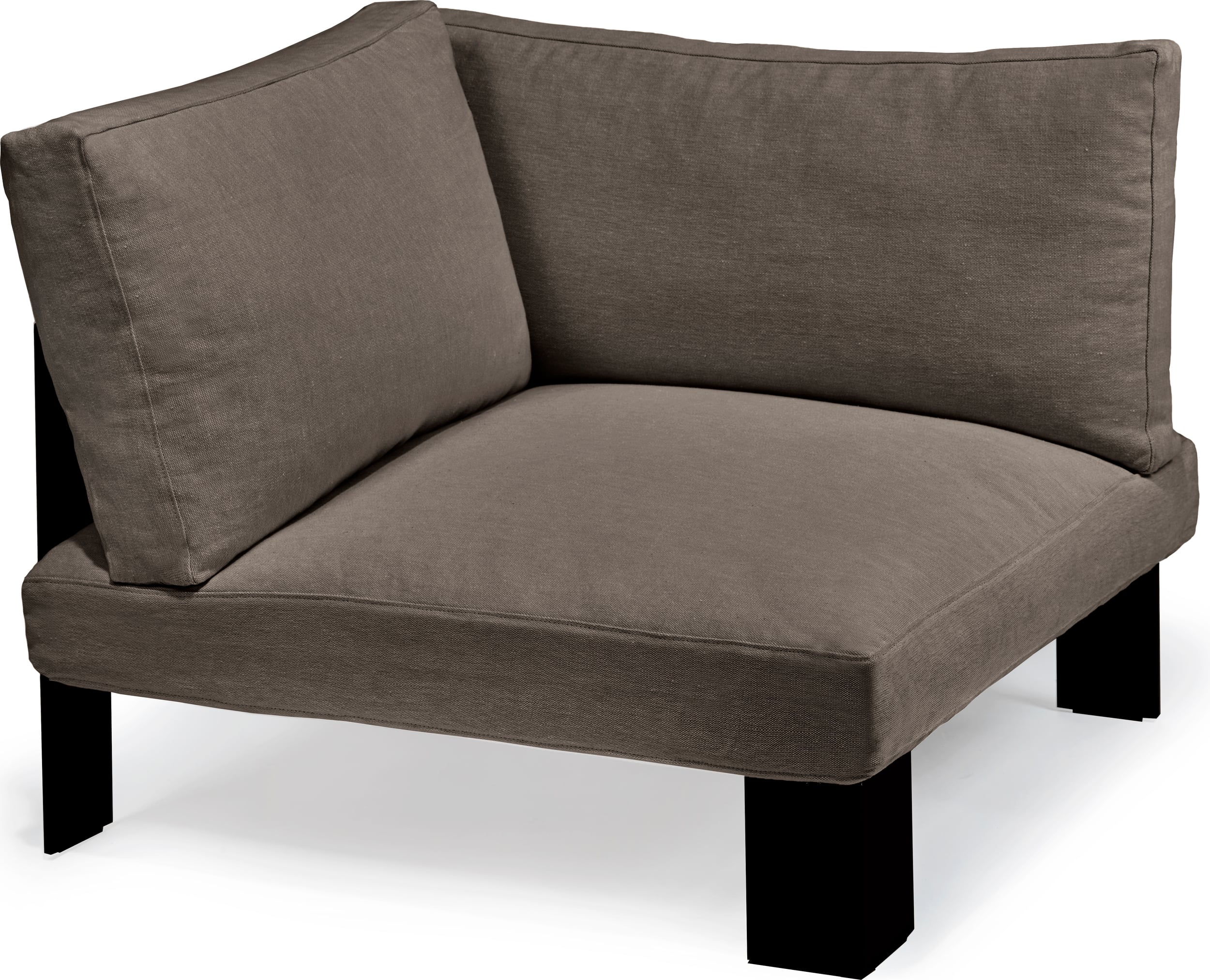 Narożnik sofy modułowej Serax 91 cm brązowoszary