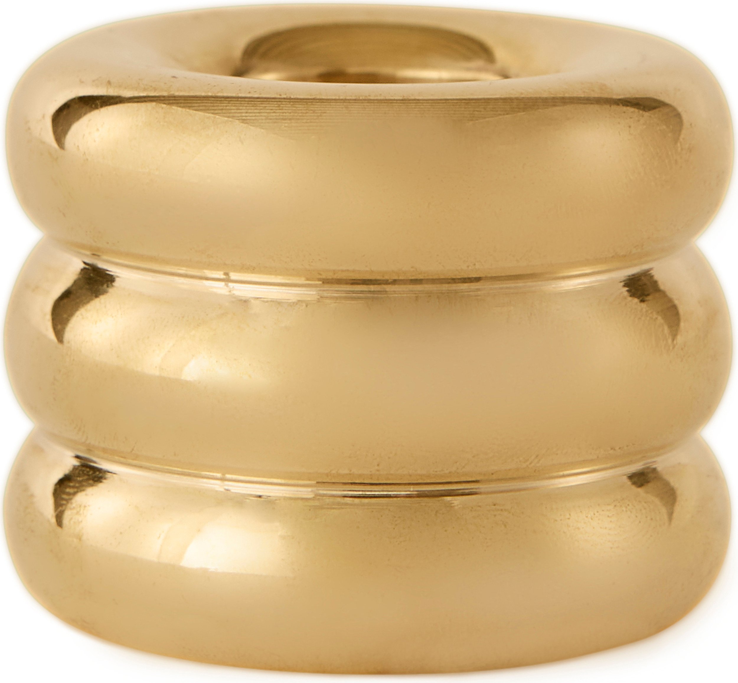 Świecznik na klasyczną świecę Savi 4 cm mosiądz