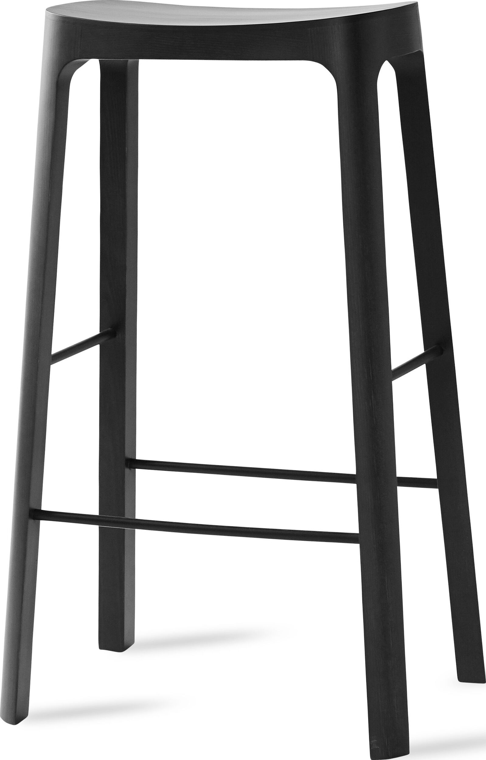 Stołek barowy Crofton 78 cm czarny