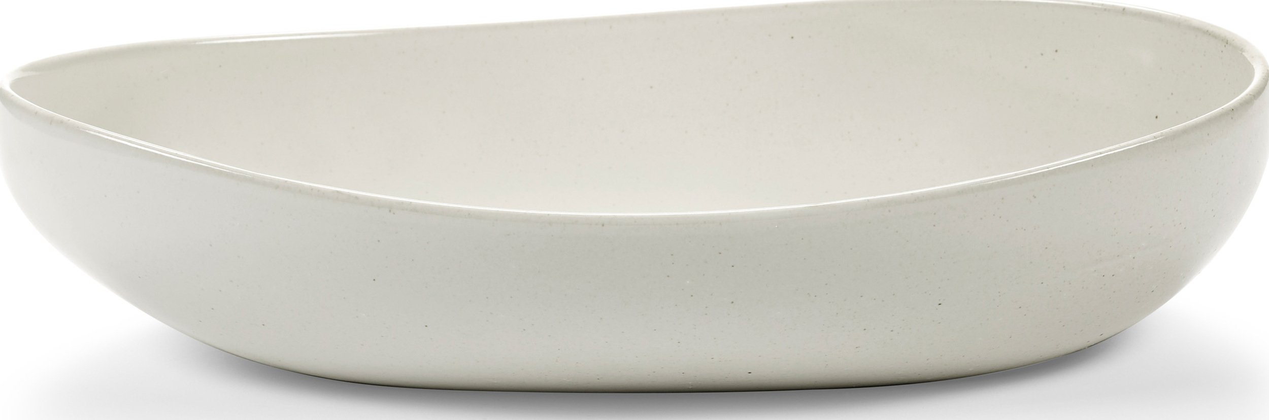 Misa do serwowania Out of Lines owalna 36 cm złamana biel