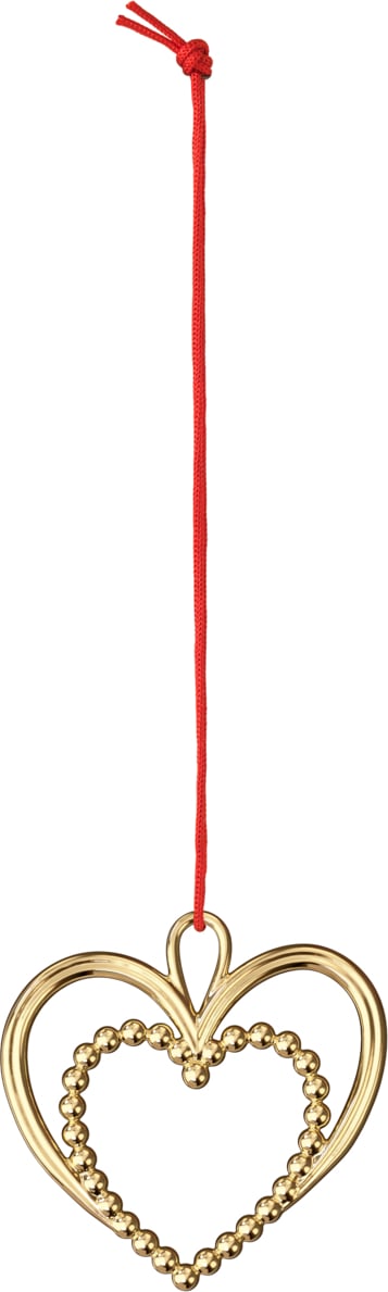 Ozdoba choinkowa Karen Blixen serce 6,5 cm złote