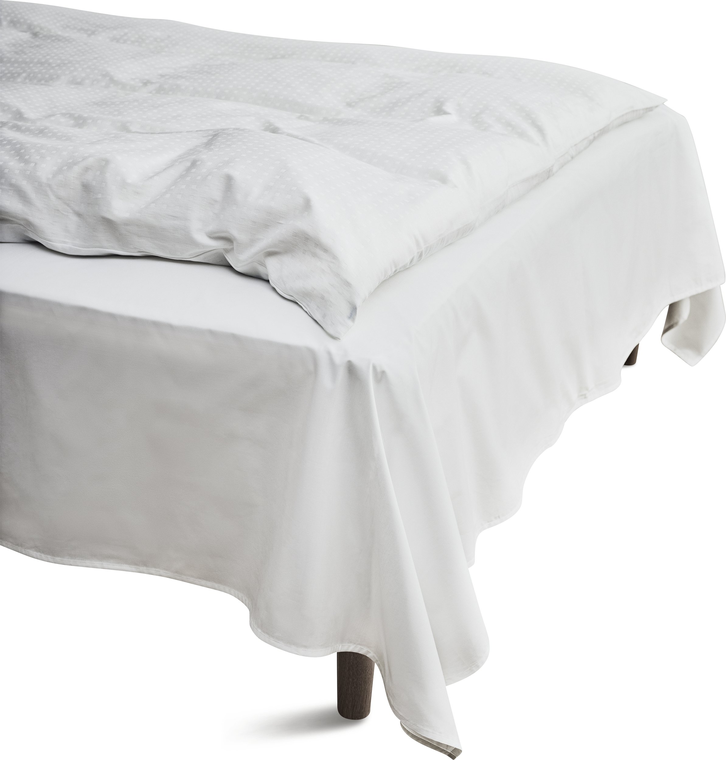 Prześcieradło Percale Flat 150 x 250 cm białe