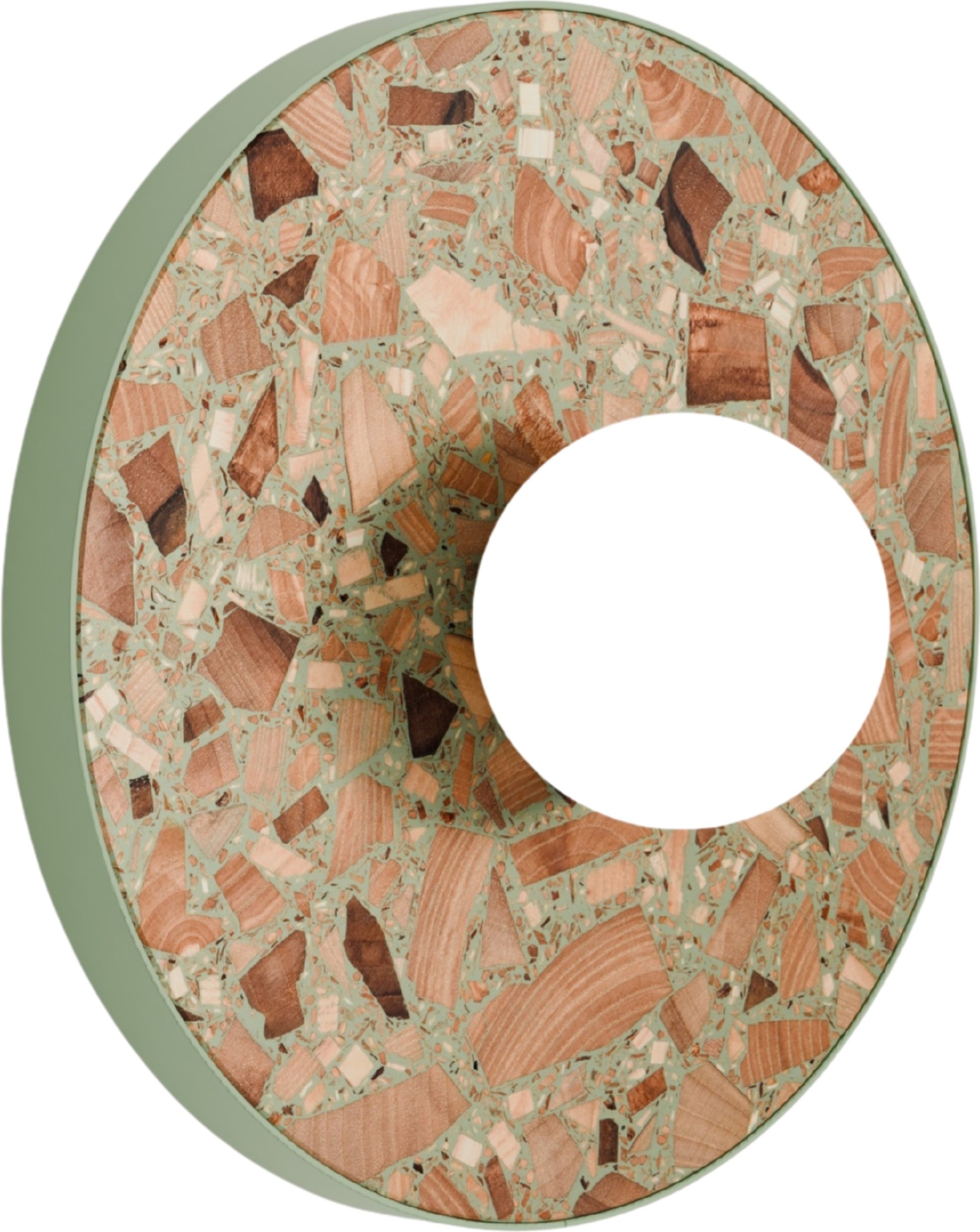 Kinkiet Legra okrągły szałwiowa zieleń