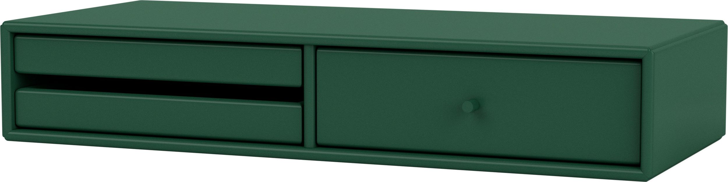 Toaletka Montana Makeup ciemnozielona montowana na ścianie