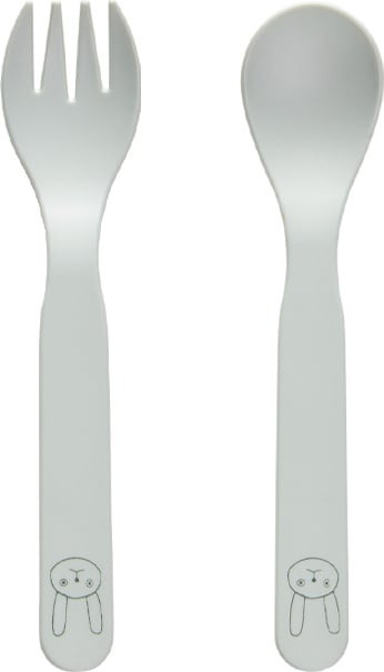 Sztućce dziecięce Pullo miętowe 2 el.