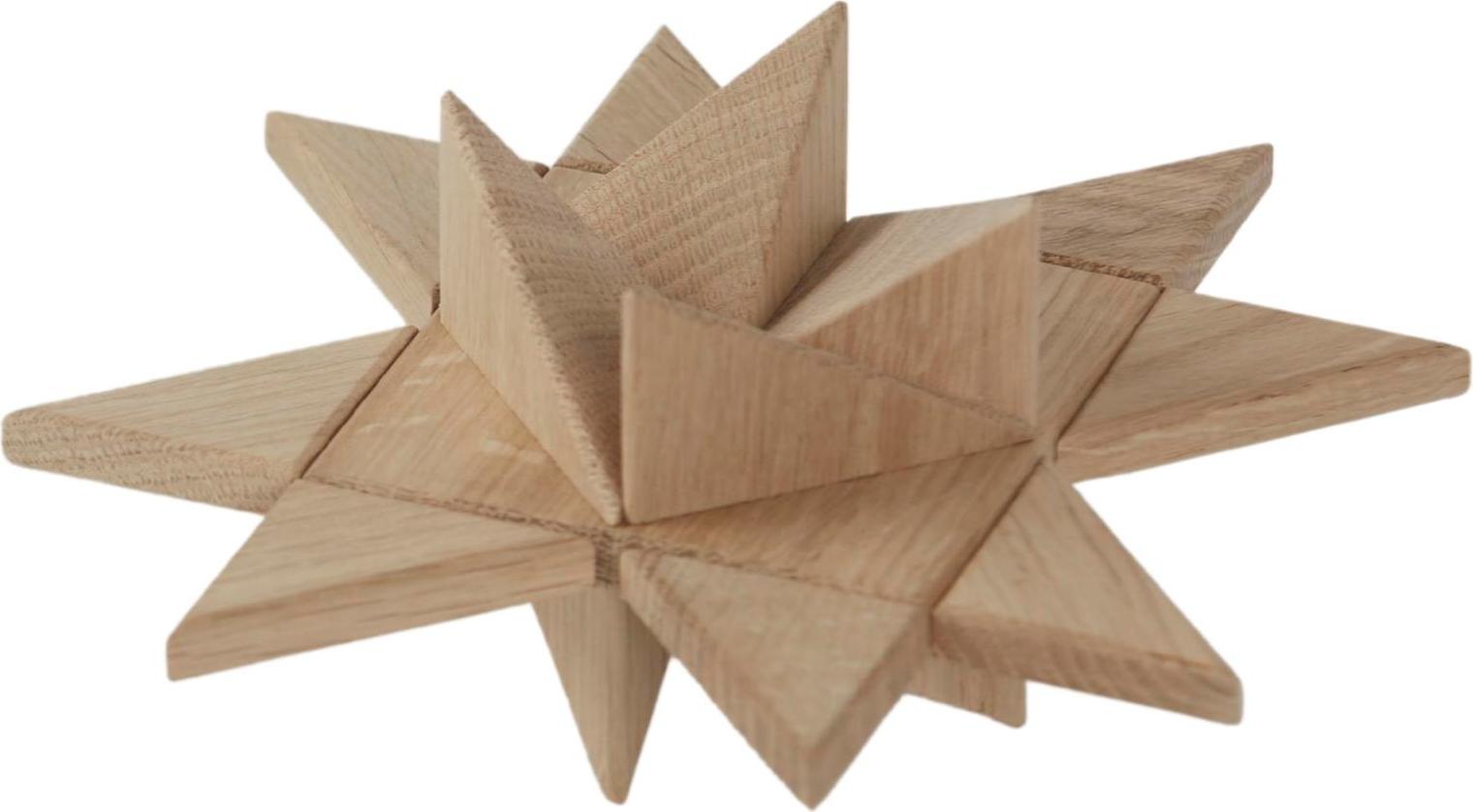 Dekoracja Fröbel Star naturalny dąb