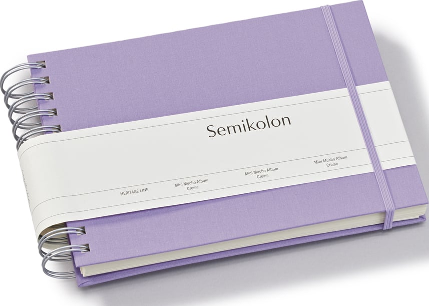 Album na zdjęcia Uni Mini Mucho liliowy z białymi kartami