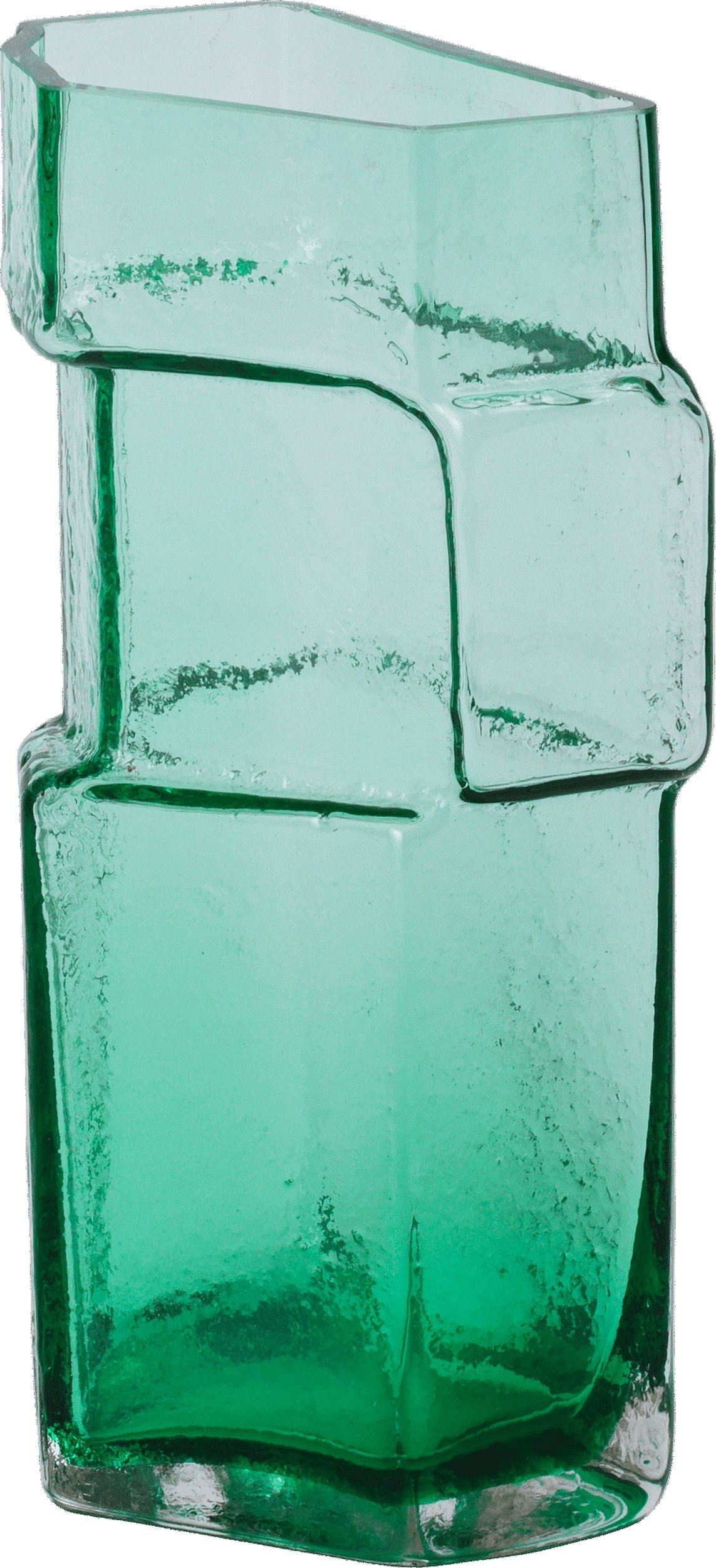 Wazon Muro 23 cm zielony z recyklingu