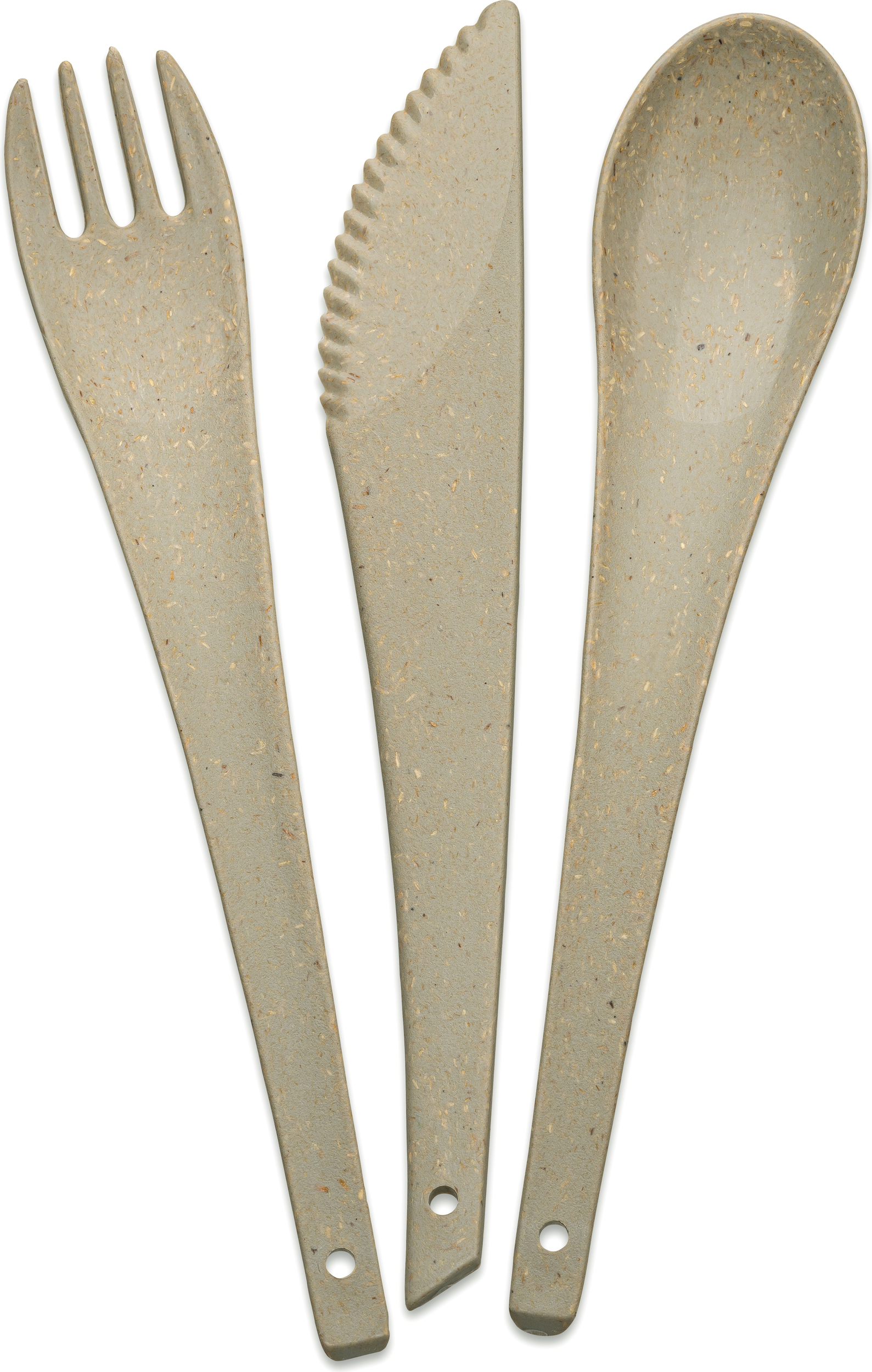 Sztućce Rio Organic Nature piaskowe 3 el.