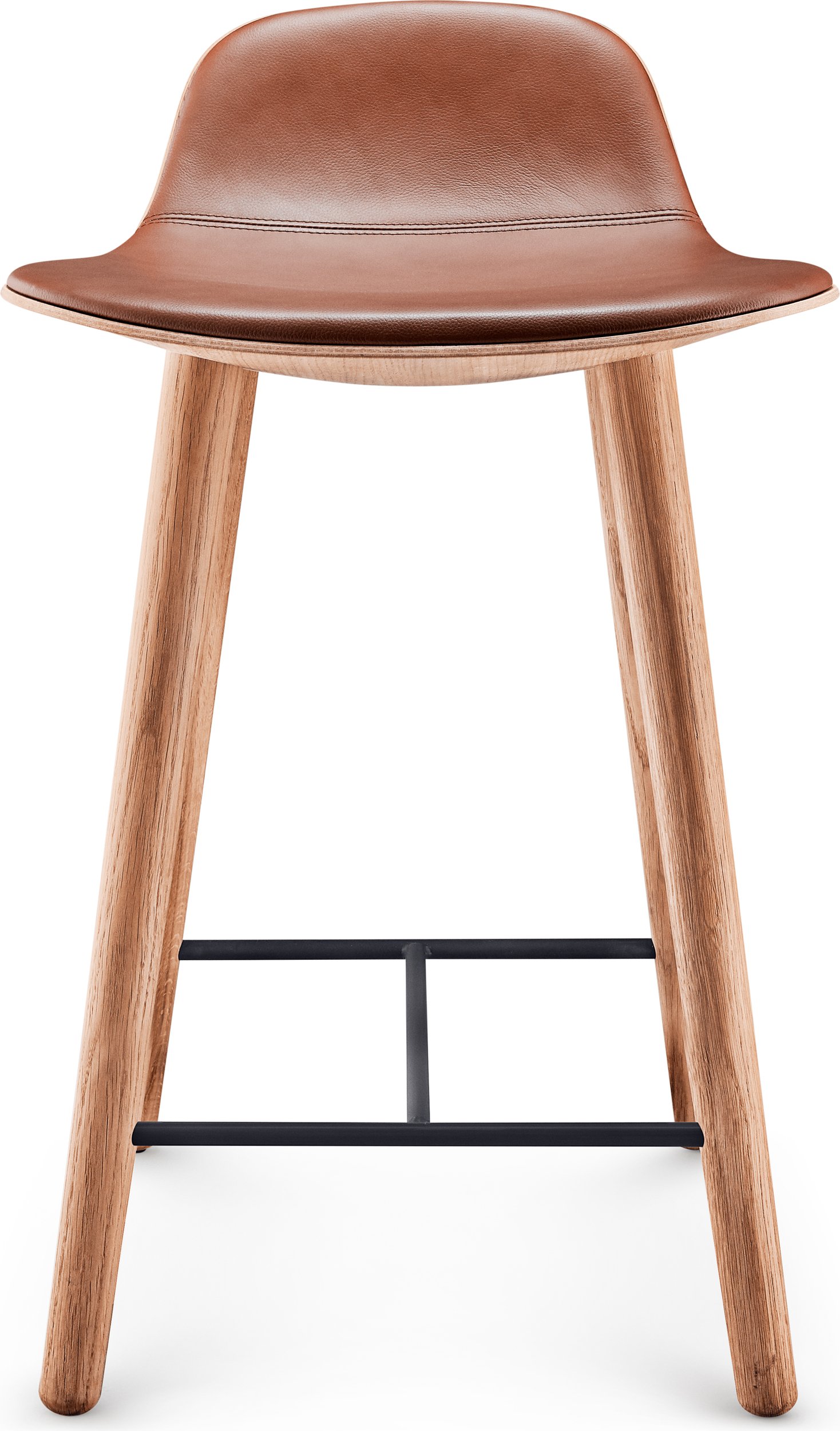 Stołek barowy Yuuga 65 cm koniakowy