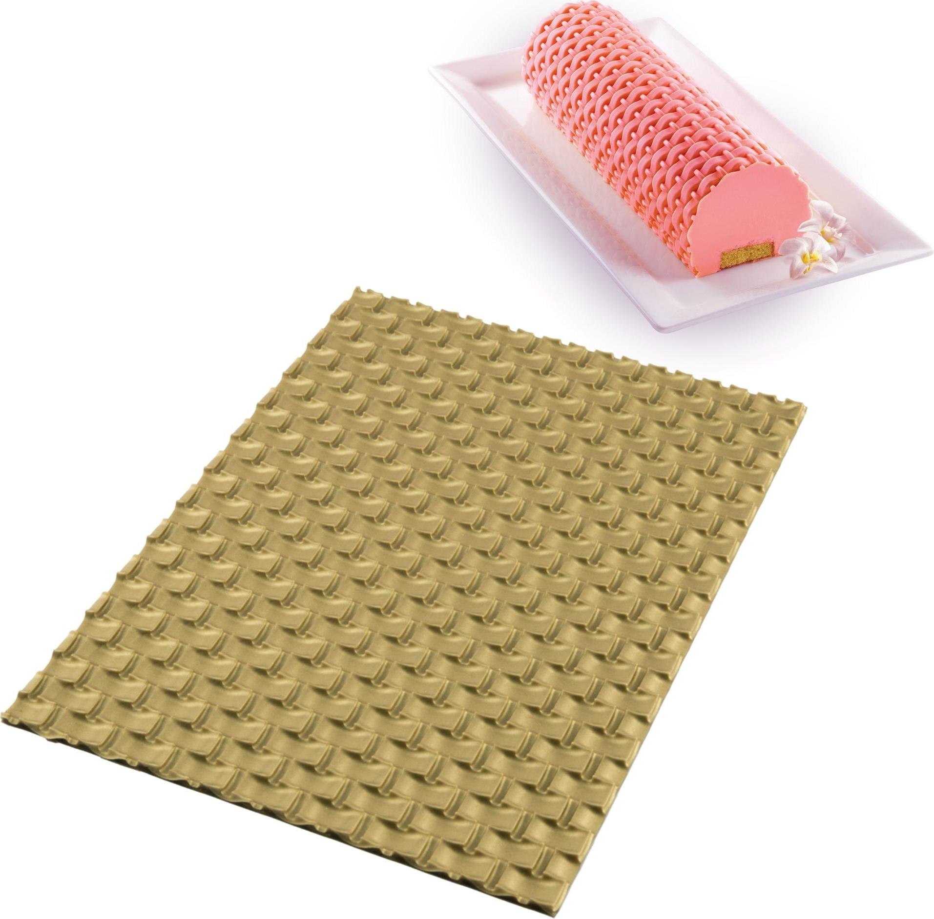 Mata strukturalna do dekoracji ciasta Magic Buche silikonowa