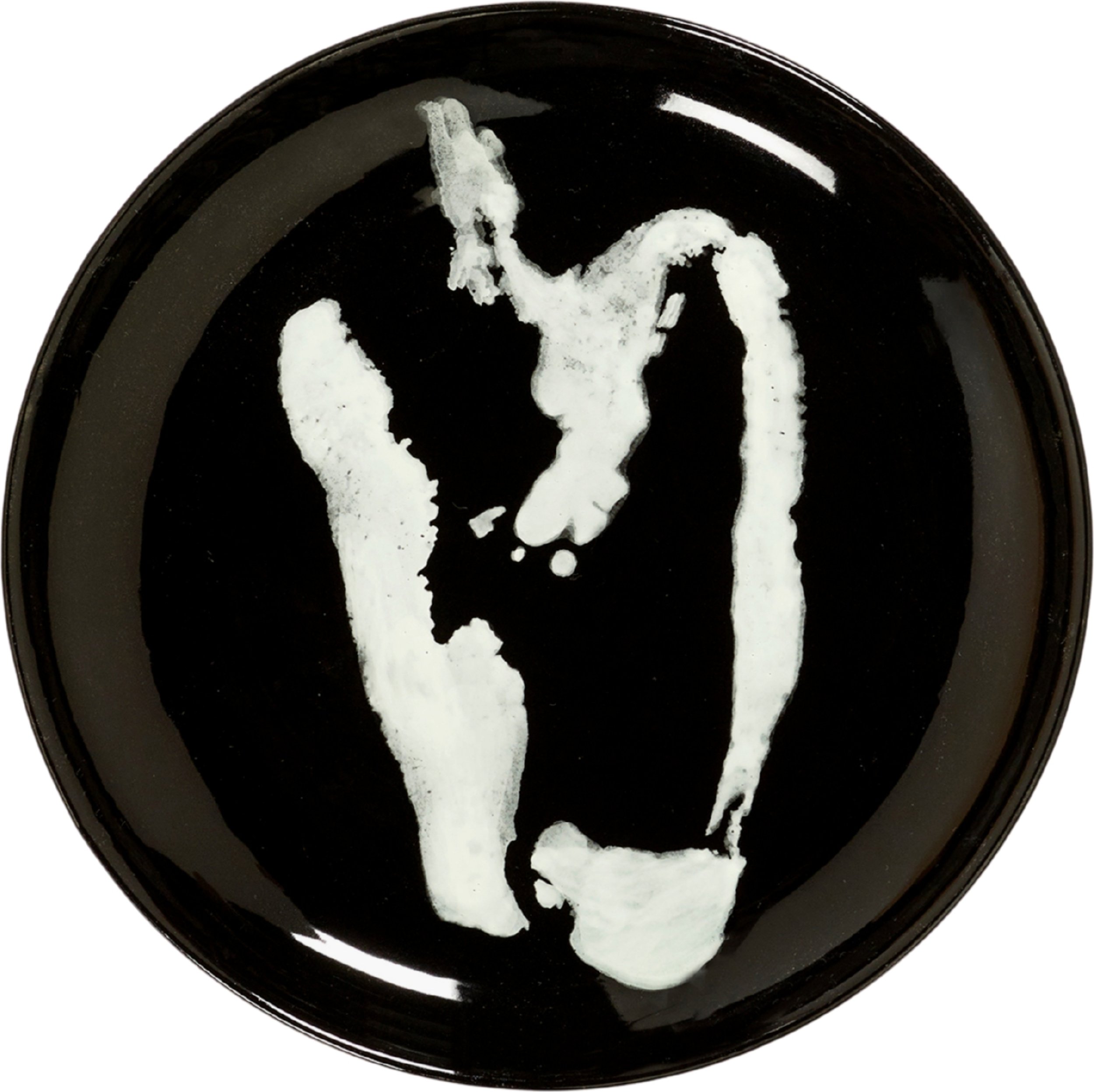 Talerz śniadaniowy Feast Pepper 19 cm czarno-biały