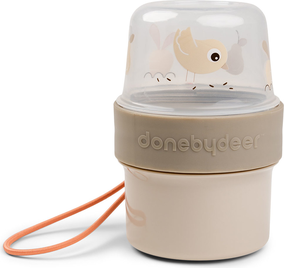 Pojemnik na przekąski Birdee S piaskowy dwustronny