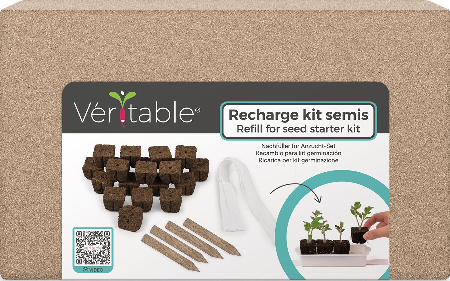 Zestaw do sadzenia roślin Veritable uzupełnienie 30 el.