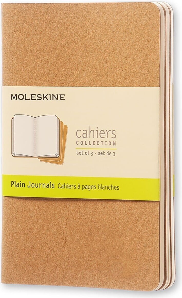 Zeszyty gładkie Moleskine Cahier Journals P piaskowe 3 szt.