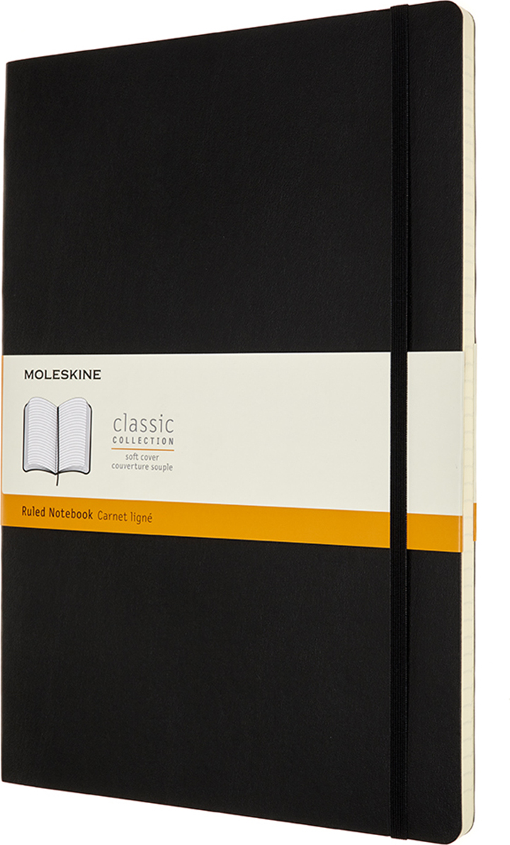 Notes w linię Moleskine Classic A4 192 strony czarny miękka oprawa