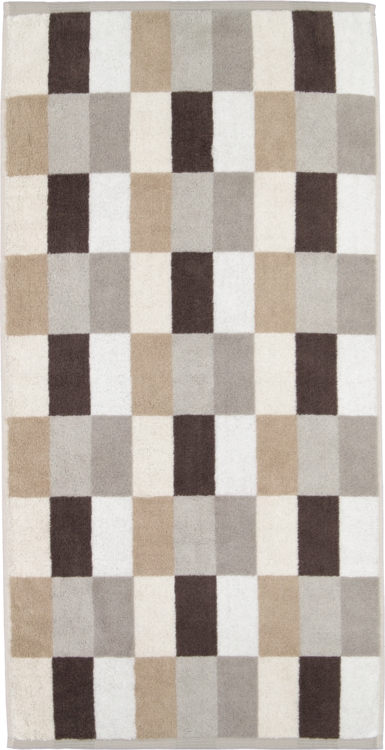 Ręcznik Coordinates Karo 50 x 100 cm brązowy