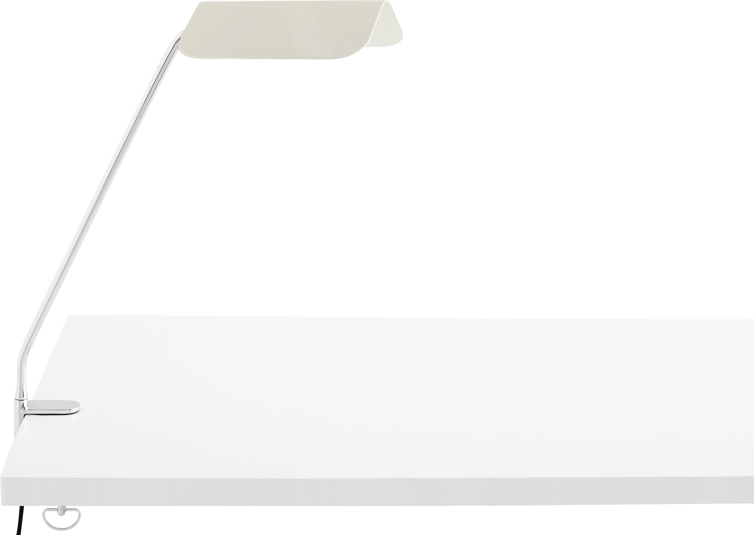 Lampa biurkowa Apex kremowa z klipsem