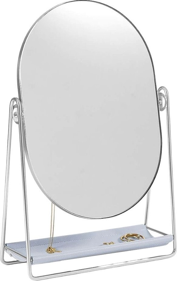 Lusterko Stackers lawendowo-srebrne z organizerem na biżuterię