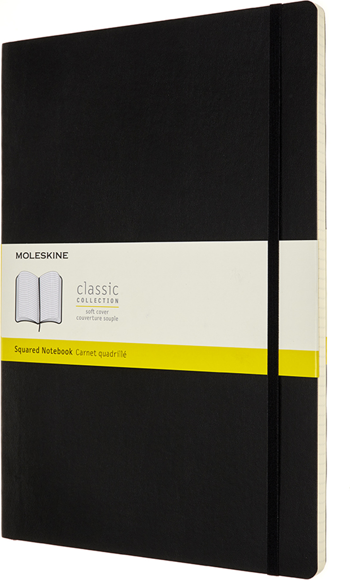 Notes w kratkę Moleskine Classic A4 192 strony czarny miękka oprawa