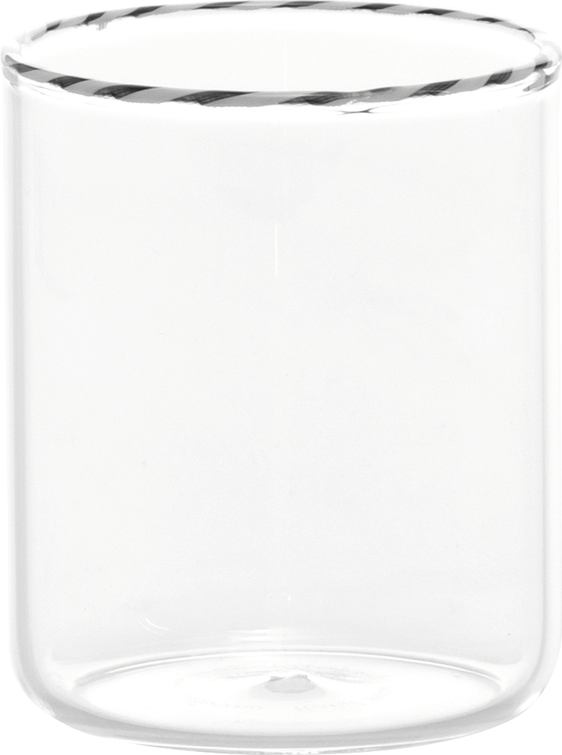 Szklanka Intrecci 460 ml czarno-biała