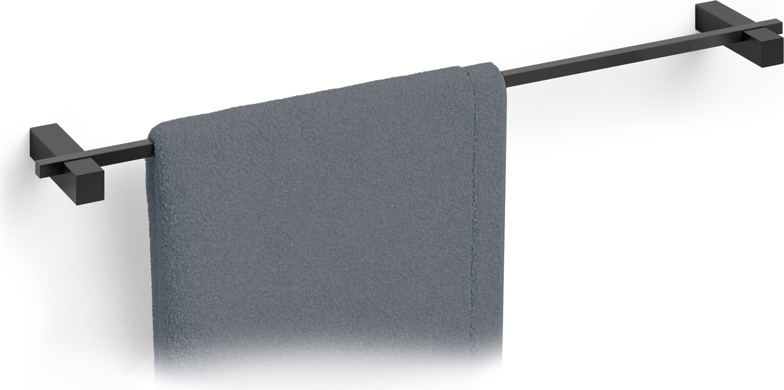 Reling na ręczniki Carvo 66 cm stal malowana proszkowo czarny