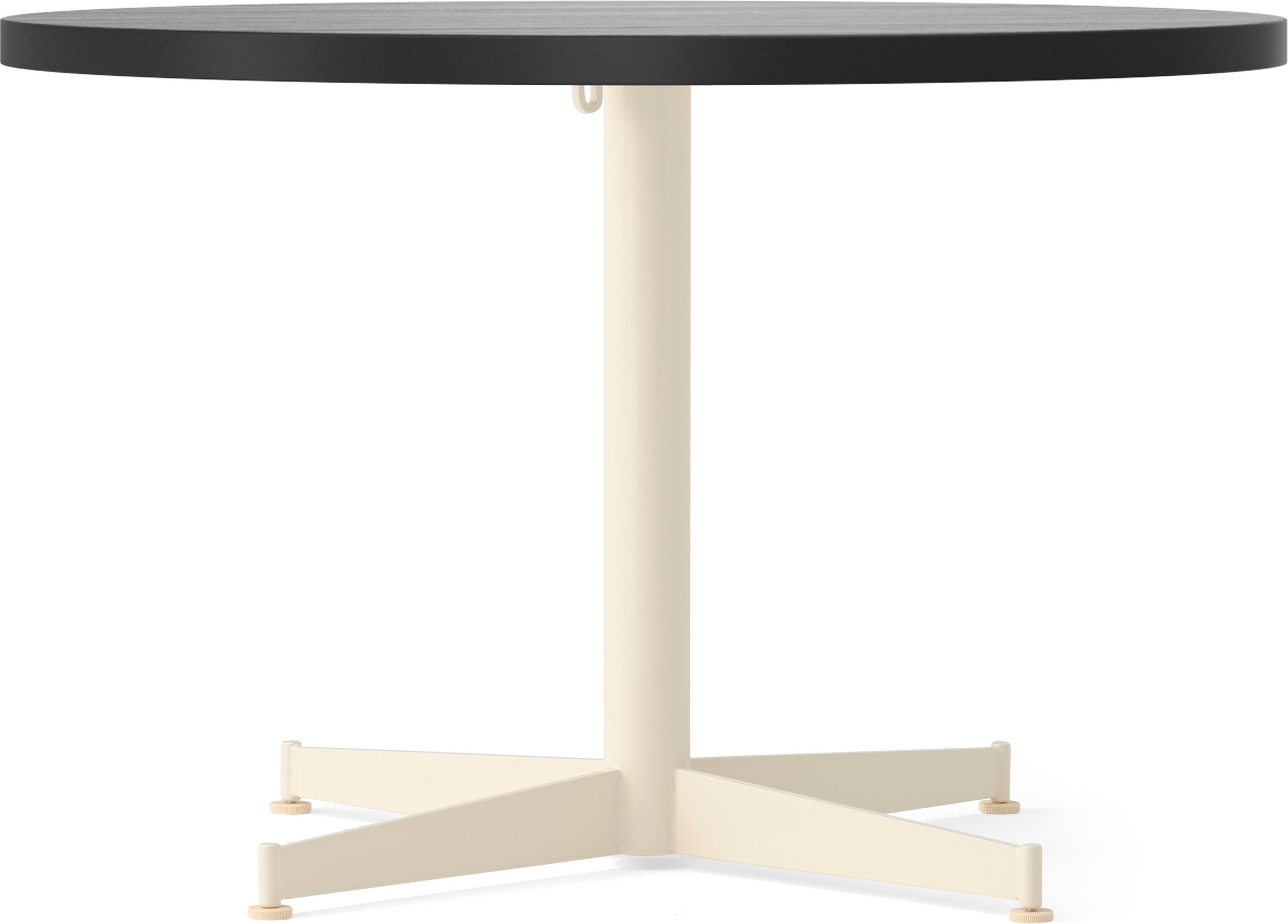 Stolik kawowy z kremową podstawą Nook Star Base 80 cm czarny