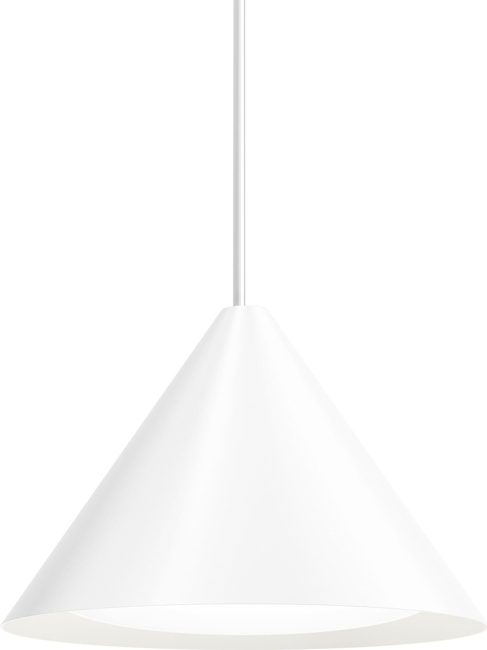 Lampa wisząca Keglen LED 3000K 40 cm biała sterowanie oświetleniem Dali