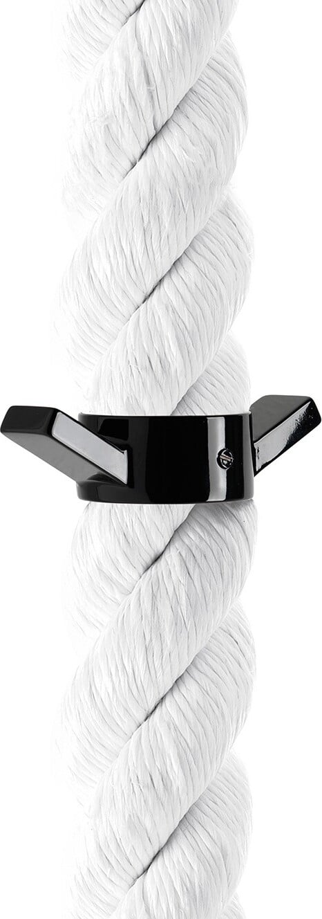 Pierścień z dwoma haczykami do wieszaka La Cima czarny