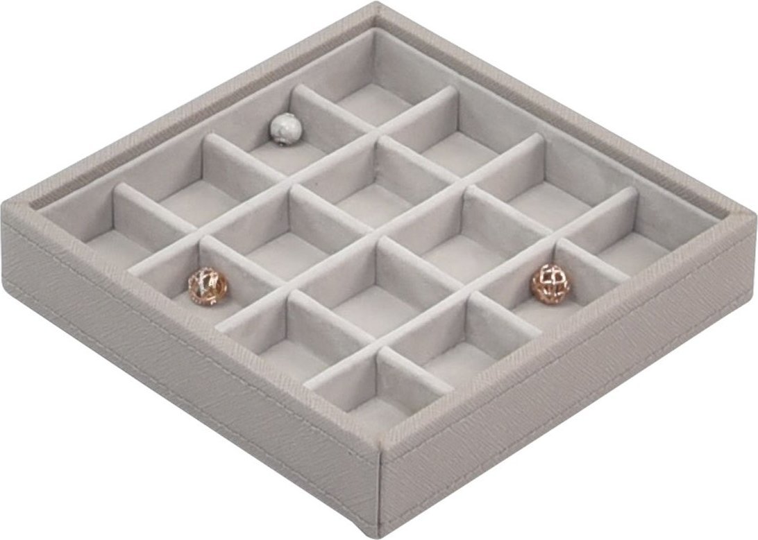 Szkatułka na charmsy Stackers 16 komorowa taupe