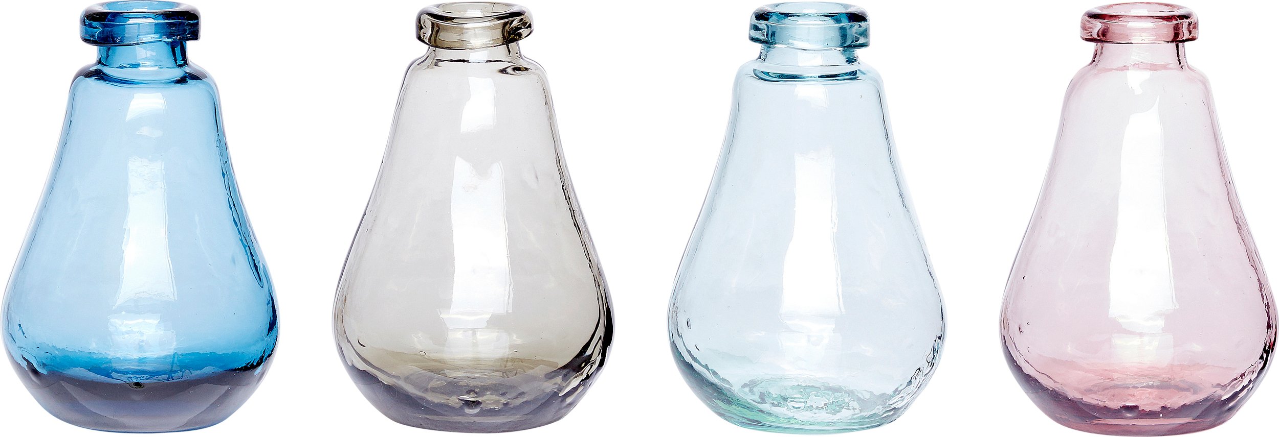 Wazon Hübsch żarówka szklany 4 szt.