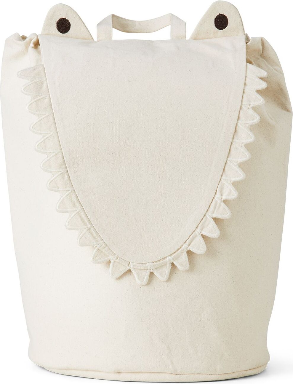 Kosz do przechowywania Crocodile złamana biel