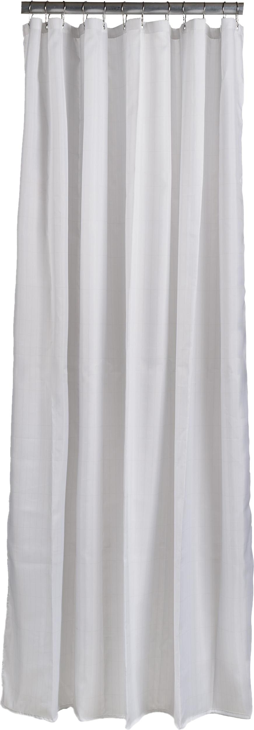 Zasłona prysznicowa Tiles biała