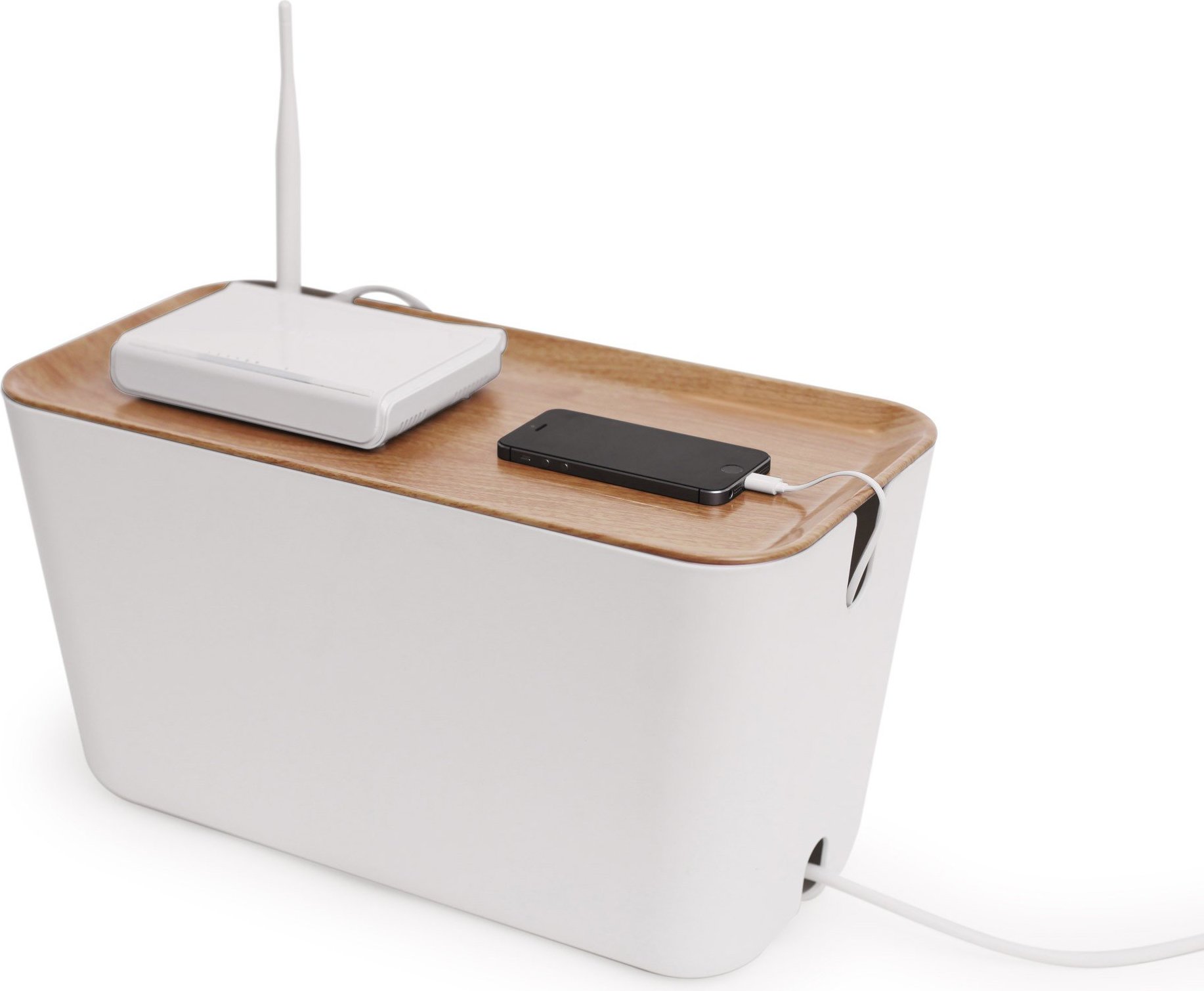 Pojemnik na kable Hideaway Nature XXL jasny