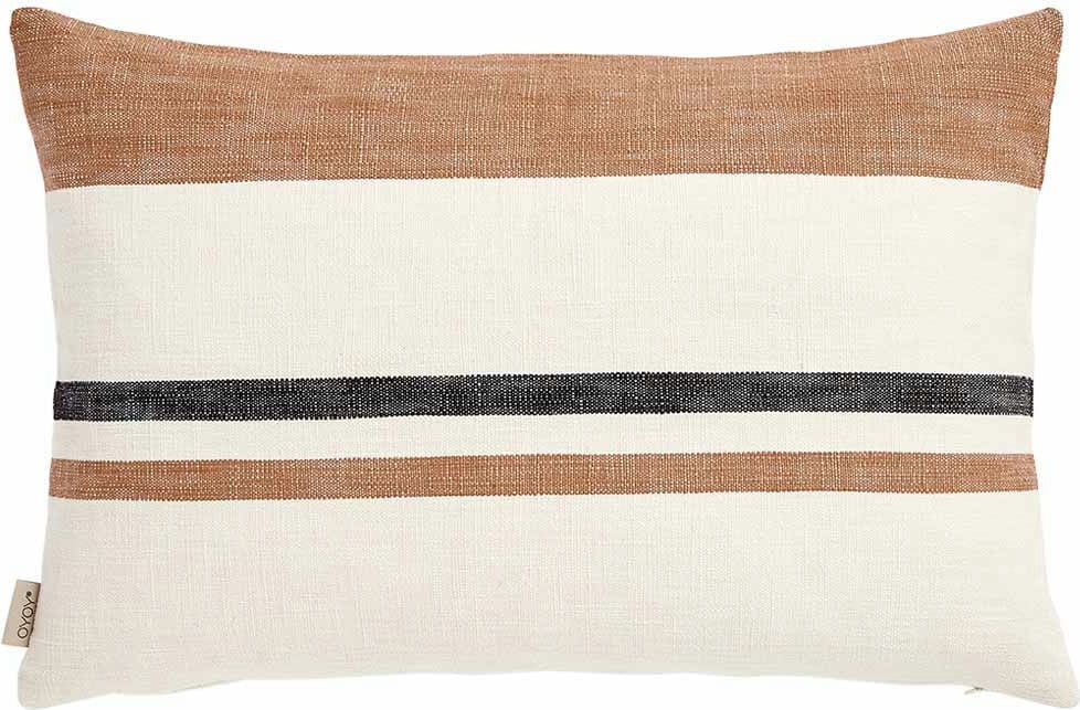 Poszewka dekoracyjna Sofuto 40 x 60 cm beżowo-brązowa